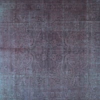 Tradicionalni tepisi u perzijskoj svijetloplavoj boji, kvadrat 7 stopa
