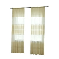 Lišće Jubatuo prozirna zavjesa til tretman prozora veo draperija ploča s baldahinom tkanina za spavaću sobu
