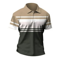 Muška majica za golf u donjem rublju, ležerna sportska košulja s izrezom u obliku slova A, rebrasti ovratnik,