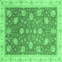 Tradicionalne prostirke za sobe u pravokutnom orijentalnom stilu smaragdno zelene boje, 8 '12'