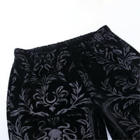Ležerne hlače s printom, ženske Vintage gotičke hlače, ostale hlače visokog struka