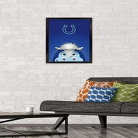 Indianapolis Colts-maskota S. Prestona plavi zidni plakat, 14.725 22.375