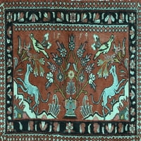 Tradicionalni tepisi u perzijskoj svijetloplavoj boji, kvadrat 4 inča