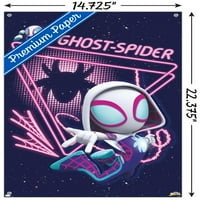 Marvel Spidi i njegovi nevjerojatni prijatelji - plakat na zidu s duhovima pauka i gumbima, 14.725 22.375