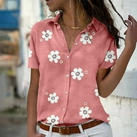 Rasprodaja odjeće havajske košulje s cvjetnim printom kratkih rukava tropski pulover na kopčanje labavi ljetni