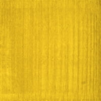 Moderni četverokutni tepisi u perilici rublja, Jednobojni žuti, površine 6 četvornih metara