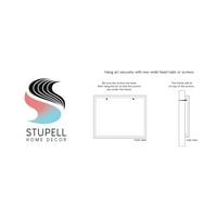 Stupell Industries okupljaju se ovdje jesenske pruge grafička umjetnost crno uokvirena umjetnička tiskana zidna
