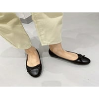 Ženske lagane Casual cipele, udobne za rad, ravne mokasine otporne na klizanje, crne 6,5