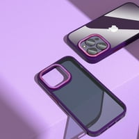 Mantto kompatibilan za iPhone Pro Clear Case, sjajni hibridni stražnji panel meka silikonski silikonski zaštitni
