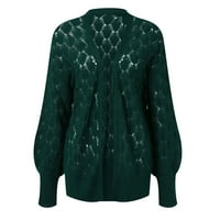 Ženski kardigani plus size, pamučni kaput za žene u zelenoj boji; $ $