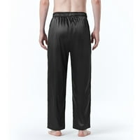 Muške pidžama hlače, rastezljive svilene trenirke Na vezanje, modne casual hip hop fluorescentne hlače, noćne