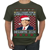 Divlji Bobbi, sve što želim za Božić su Desantisovi predsjednički izbori, ružni Božićni džemper, muška majica