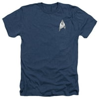 Discovery Star Trek - značka znanosti - košulja s kratkim rukavima Heather - mala