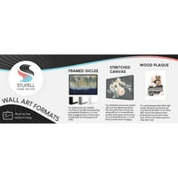 Stupell Industries Kokosov fancensko ventilator Palm Overlery preko White Grey Framed, 14, dizajn Melissa Hyatt