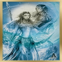 Avatar: put vode - zidni plakat s grupnom ilustracijom, uokviren 14.725 22.375
