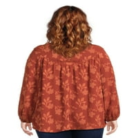 Prednja tunična bluza Pioneer Woman, žene, veličine S-3x