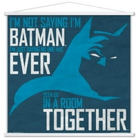 Zidni poster za stripove-Batman - magnetski uokvireni tajni identitet, 22.375 34