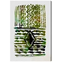 Wynwood Studio Abstract Wall Art Canvas ispisuje uzorke 'Sprout Plains' - zelena, bijela