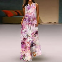 Haljine za žene Novo proljetno i ljetno modno klasično clasic colops Colour Printing Dugo bez rukava CHMORA