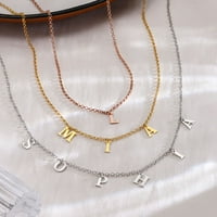 Personalizirana ogrlica s inicijalima za žene-prilagođena velika slova-izrađena od 18k pozlaćenog srebra , po