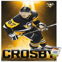 Zidni poster Pittsburgh Penguins-Sidni Crosbie s gumbima, 22.375 34