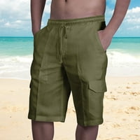 Wofedyo muške hlače muške proljeće slobodno vrijeme za odmor na plaži Havaji solidna boja pamučna platna multi