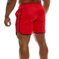 Muške ljetne Muške trendi teretne hlače ravne široke kratke hlače hlače za plažu crvene 3 inča