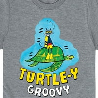 Mačka Pit Turtle-grafička Majica kratkih rukava za malu djecu i mlade