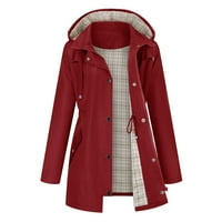 Kaputi za žene, kišna jakna za kampiranje na otvorenom, kišna jakna s podstavom, lagane jakne s kapuljačom, kaputi