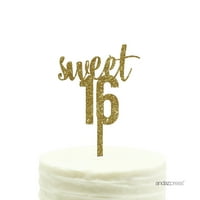 Akrilni preljev za slatku tortu sa zlatnim sjajem za rođendan