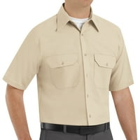 Muška jednobojna košulja kratkih rukava U obliku košulje