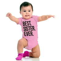 Najbolja sestra ikad braća i sestre obiteljska šala za bodysuit djevojke dojenčad bebe Brisco Brands 12m