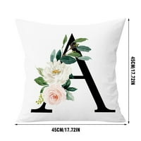 jastučnice s tiskanim uzorkom abeceda dekorativne jastučnice slovo B. cvijeće jastučnice četvrtaste jastučnice