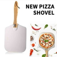 Metalna lopatica za pizzu s preklopnom drvenom ručkom-Aluminijska lopatica za ljuštenje pizze za obiteljsku pizzu