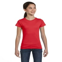 Jednobojne majice za djevojčice s kratkim rukavima, pamuk, crvena i ružičasta vrijeska