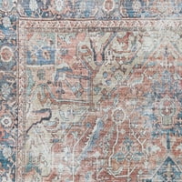 Antikni kashanski tepih, hrđa, 9 '12'