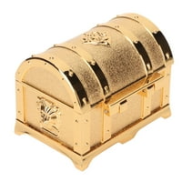 Mala kutija za nakit, čvrsta torbica zlatne boje za naušnice veličine 2. 7. 2. 0. 1. 9 inča