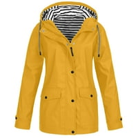 Ženska vanjska jednodijelna kišna jakna Plus Vodootporni kišni kaput s kapuljačom, jakna otporna na vjetar, kaput
