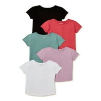 Majica kratkih rukava za bebe i djevojčice, 5 pakiranja, veličine 12m-5T
