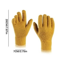 Tople rukavice vuna pletena zaslona osjetljivih na dodir rukavice i žene zimske tople rukavice crvene
