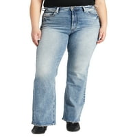 Silver Jeans Co. Ženski plus sintage Vintage High Rise Bootcut Traperice veličine struka 12-24