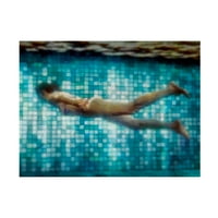 Alonzo Saunders 'Plivanje pod II' platno umjetnost