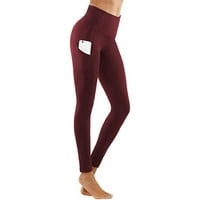 Mikilon Womens Stretch Yoga gamaša Fitness Trčanje u teretani sportovi pune duljine aktivne hlače joge hlače za