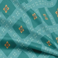 Materijali za prošivanje od tkanine od tkanine u tirkizno zelenoj boji, tkanina za šivanje s otiskom širine dvorišta