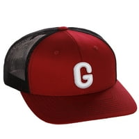 Daxton Classic Baseball Trucker Hat izvezen A do Z slova Strukturirani srednji kapica za profil, zeleni crni šešir,