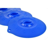 Zaštita od prskanja plavog poklopca za hranu - uključen je jedan silikonski poklopac promjera 11,25 inča, jedan
