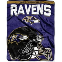 Baltimore Ravens Nedostatak 55 70 Silk Touch Throw, svaki