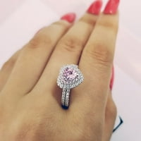 Kukoosong majke Dan poklona Fashion Love Diamond Moda kreativna ženskog prstena u obliku srca u obliku srca za