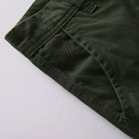Xinqinghao Lounge kratke hlače muške modne casual solidne boje Multi džepni patentni zatvarač vanjske kratke hlače