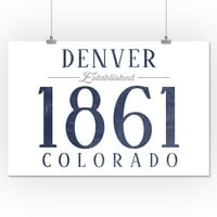 Denver, Colorado - Utvrđeni datum - umjetničko djelo lampiona